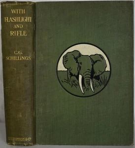 WITH FLASHLIGHT & RIFLE Big Game HUNTING ADVENTURES Schillings, Africa Safari - Picture 1 of 6