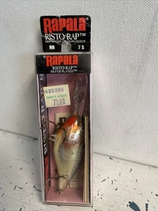 Señuelo de pesca Rapala Risto Rap RR-7S PLATEADO NEGRO descontinuado NUEVO EN CAJA de colección - Imagen 1 de 10