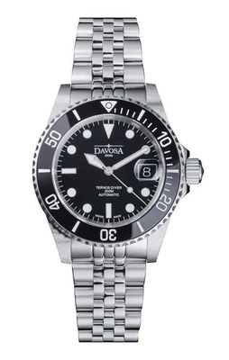 Davosa 161.552.05 Ternos Herrentaucheruhr Automatic schwarz PentaLink-Band Ø4... - Bild 1 von 2