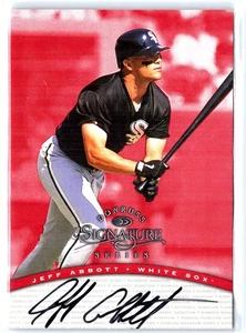 1997 Donruss Signatures Series Jeff Abbott Auto Chicago White Sox - Bild 1 von 2