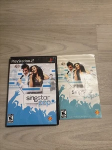 SONY PLAYSTATION 2 PS2 SINGSTAR POP WITH MANUAL - Not Tested Needs Resurface - Picture 1 of 5
