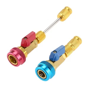 R134a Air Conditioning Valve Core Quick Remover Installer High Low Pressure Kit - Picture 1 of 8