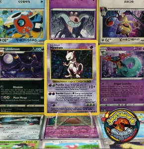 Pokemon TCG Mewtwo 10/102 Base Set Shadowless WOTC MP - Picture 1 of 3