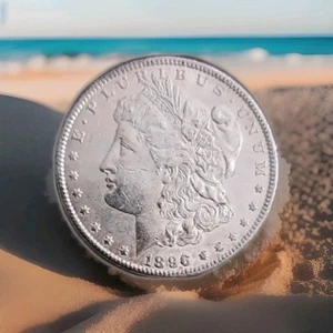 Dólar de plata Morgan de $1 de 1896 - Imagen 1 de 2