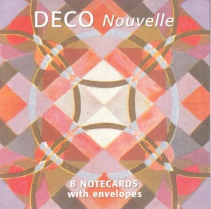 MUSEUM & GALLERIES COLLECTION DECO NOUVELLE NOTECARD WALLET 8 PACK NEW - Picture 1 of 2