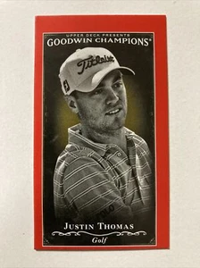 Tarjeta Justin Thomas 2016 Upper Deck Goodwin Canvas Mini Red Rookie #146 (1005) - Imagen 1 de 2