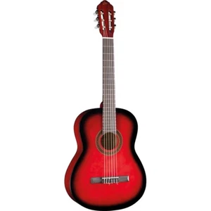 EKO CS10 RED BURST CHITARRA CLASSICA 4/4 ROSSA + BORSA - Foto 1 di 5