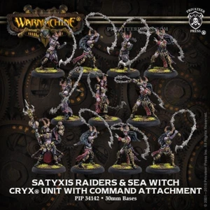 Warmachine PIP34142 Satyxis Raiders & Sea Witch Cryx Unit Female Pirates & Hero - Picture 1 of 3