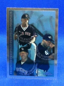 1998 Topps Chrome PROSPECTS #484 D. Gibson, M. Coleman, N. Hutchins - Picture 1 of 1