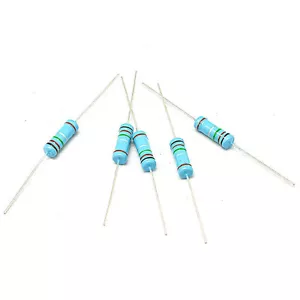 20Pcs 2W 2 Watt Metal Film Resistor ±1% 1M -4.7M Ω Ohm 2M/3M/2.2M/4.3M/3.3M/1.5M - Picture 1 of 4