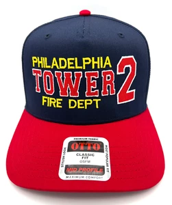 Philadelphia Fire TOWER 2 Cap Hat Snapback Custom Embroidery Fire Department PFD - Picture 1 of 5