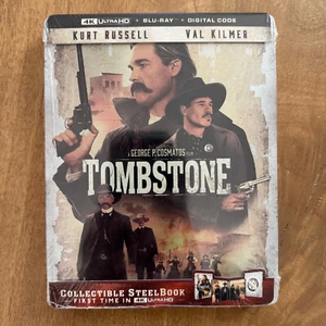 Tombstone (4K UHD/Blu-ray 1993) SOLD OUT/MINT/SEALED LE US Steelbook Val Kilmer! - Picture 1 of 6
