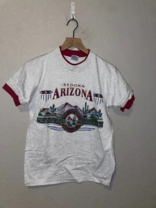 90s Youth Vintage Sedona AZ Arizona Cactus Desert Graphic Children Shirt Tee L L - Picture 1 of 11