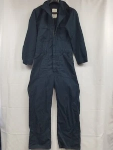 US Navy Genuine Flame Resistant Coveralls Mens 36R Blue FR Utility Workwear  - Picture 1 of 12