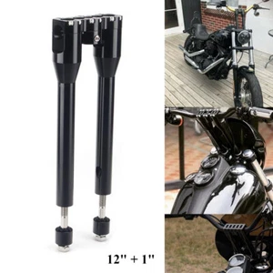 Straight Style Modular Risers Kit 1-1/8" Clamp For Harley Dyna Super Glide FXD - Picture 1 of 11