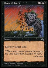 1x Rain of Tears Tempest MtG Magic Black Uncommon 1 x1 Card Cards