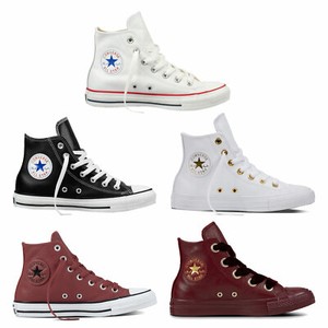 converse de piel mujer