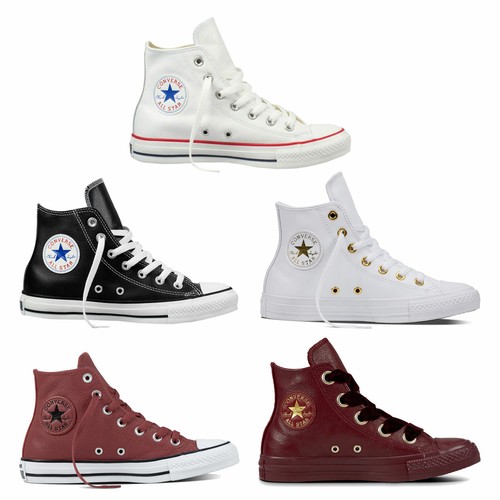 Sneaker da donna Converse Chuck Taylor All Star Hi pelle scarpe da ginnastica scarpe Chucks