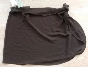Womens One Size Brown Swimsuit Cover Up Skirt Tie Side New J Valdi - Picture 1 of 6