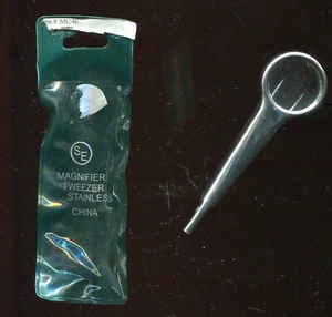 MAGNIFIER TWEEZER (W933) Stainless Steel - Picture 1 of 2