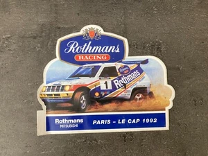 AUTOCOLLANT / STICKER ROTHMANS MITSUBISHI PARIS LA CAP 1992 J29 - Imagen 1 de 1