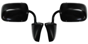 NEW Black Steel Side View Mirror Set / For 1978-1991 Chevy & GMC G-Series Van - Picture 1 of 5