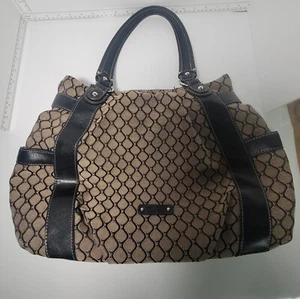 Nine West Large Handbag Purse Women's Beige Brown. - Picture 1 of 7