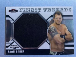2011 Finest UFC Finest Threads Jumbo Fighter Relics Card JR-RB Ryan Bader