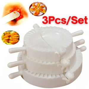 3Pcs/set DIY Dumpling Maker Mould Dough Press Meat Pie Pastry Empanada Mold Tool - Picture 1 of 11