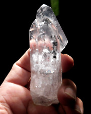 Translucent! 100% Natural Black Phantom TIBETAN Quartz Crystal TWIN Tibet 120gr