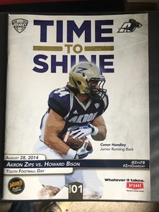 Akron Zips Vs Howard Football HBCU Program 2014 Conor Hundley - Picture 1 of 1