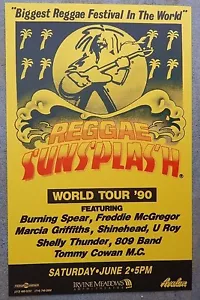 Reggae Sun Splash Festival 1990 Original 11x17 Konzert Poster Freddie McGregor - Bild 1 von 4