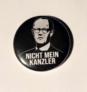 1x Nicht mein Kanzler Button FCK CDU Gegen Merz Anti Merz Nein Danke FCK MRZ - Foto 1 di 1