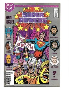 SUPER POWERS # 4 - DC 1986 - DARKSEID STORY FINAL ISSUE - CYBORG WONDER WOMAN - Picture 1 of 1