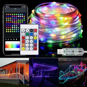 10M 20M LED Smart Fairy String Lights DIY Programmable App RGB Xmas Party Light - Picture 1 of 20