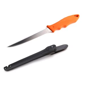 DivePRO Stainless Steel Curved Fish Filleting Knife with Sheath - Picture 1 of 13