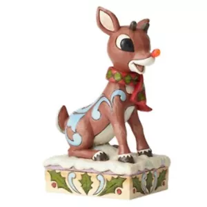 Jim Shore*ILUMINA*Nuevo* RUDOLPH TRADICIONES RENOS NARIZ ROJA*Navidad*6001056 - Imagen 1 de 1