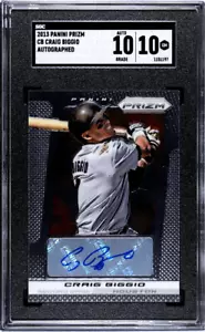 2013 Panini Prizm Craig Biggio Auto SGC 10 Auto 10 - Bild 1 von 2