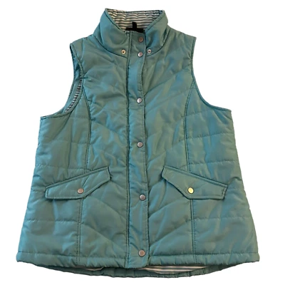 Jane Ashley puffer vest women's size XL Aqua no hood - Image 1 of 4