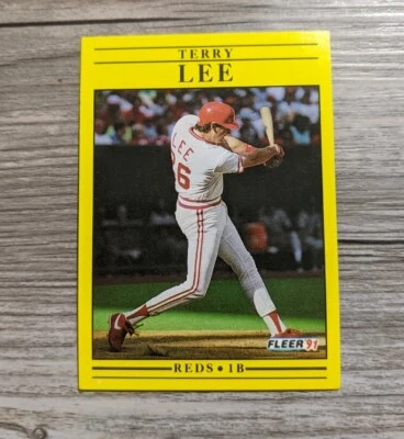 1991 Fleer Baseball Card #70 Terry Lee Rookie - Image 1 of 2