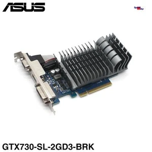 Asus Nvidia GeForce GT730-SL-2GD3-BRK Video Card Grafikarte Dvi Vga Hdmi Ddr3 - Picture 1 of 5