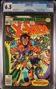 The X-MEN #107 KEY CGC 6.5 WHITE PAGES NEWSSTAND! 4025277010 - Picture 1 of 2