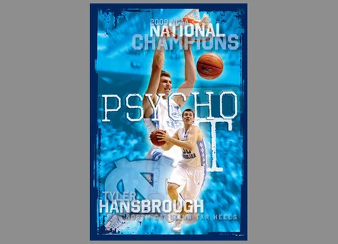 Tyler Hansbrough PSYCHO-T North Carolina Tar Heels Basketball 24x36 POSTER Cover