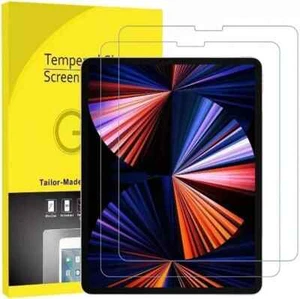 [2 Pack] Tempered Glass Screen Protector For iPad Pro 12.9" 3/4/5th/6th Gen - Picture 1 of 6