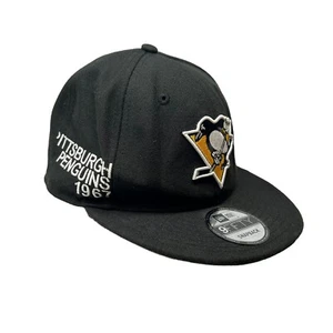 Pittsburgh Penguins New Era 59Fifty Snapback Hat Cap NHL Hockey Logo Spell Out - Picture 1 of 10