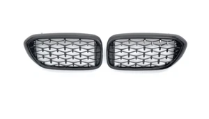 GRILL SPORT GRILLE BMW 5 SERIES G30 G31 PRE-FACELIFT DIAMOND GLOSS BLACK - Afbeelding 1 van 1