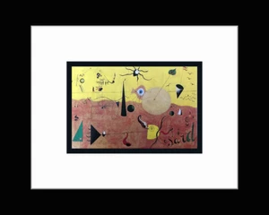 JOAN MIRÓ - 'Catalan Landscape' • Custom Framed & Doubled Matted Art Print - Picture 1 of 1