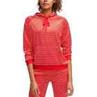 Vera Bradley Velour Polar Pajama Lounge Set Hoodie Jogger Red Striped Large XL