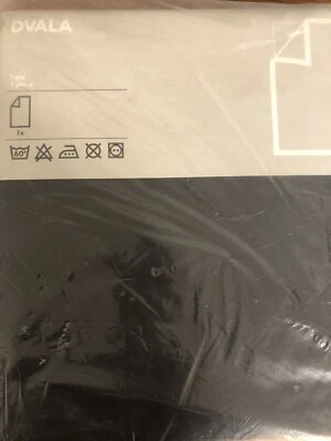 Sábana plana negra para cama doble Ikea Dvala nueva con etiquetas Foto 1 de 2