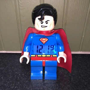 Lego Superman Alarm Clock Figure Approx 9.25" Man Of Steel - DC Super Hero’s - Picture 1 of 10